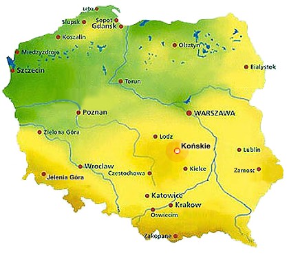 Mapa Polski